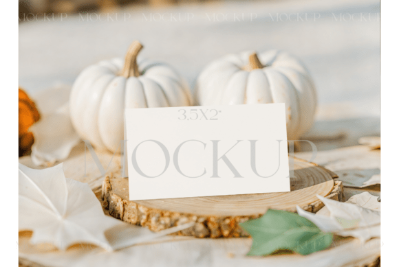 Fall Card with White Pumpkins