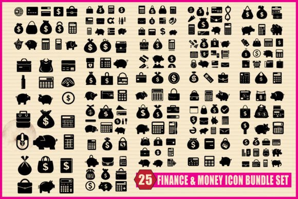 Finance Money Icon Bundle Set