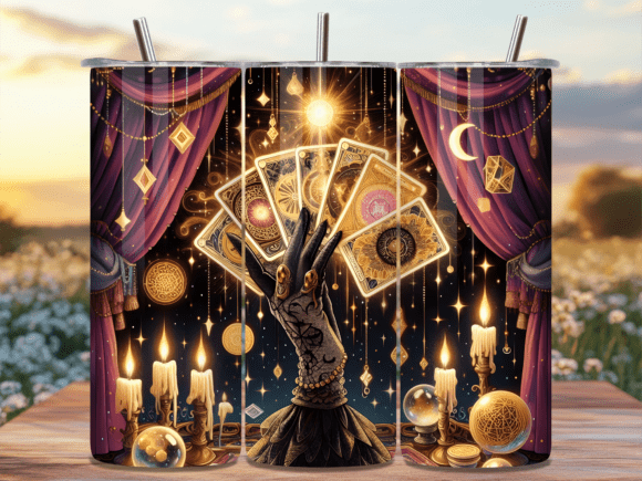 Fortune Teller Hand Tarot Cards Tumbler: A Unique Way to Bring Mysticism to Your Daily Routine