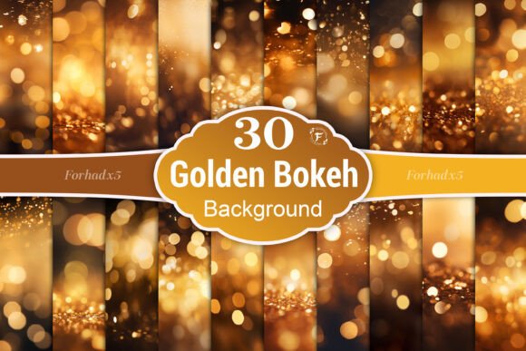 Golden Bokeh Background