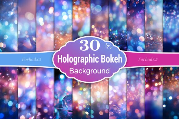 Holographic Bokeh Background: A Versatile Design Asset for Modern Creatives