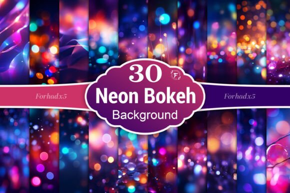 Neon Bokeh Overlay Background: A Versatile Design Tool for Modern Creativity