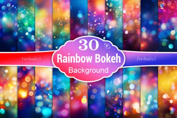Rainbow Bokeh Background: A Vibrant Addition to Your Creative Projects