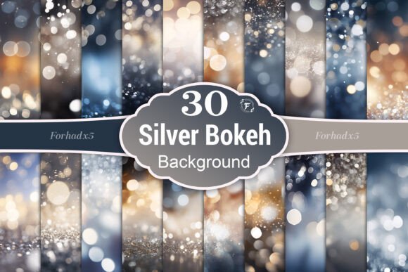Silver Bokeh Background: A Versatile Design Element for Creative Projects
