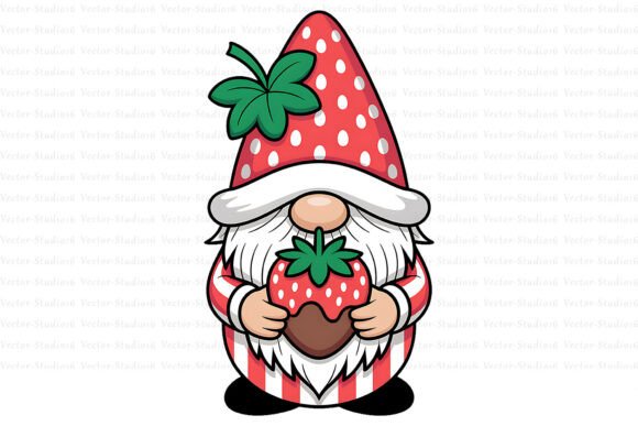 Strawberry Gnome Valentine Sublimation for Creative Workflow Integration